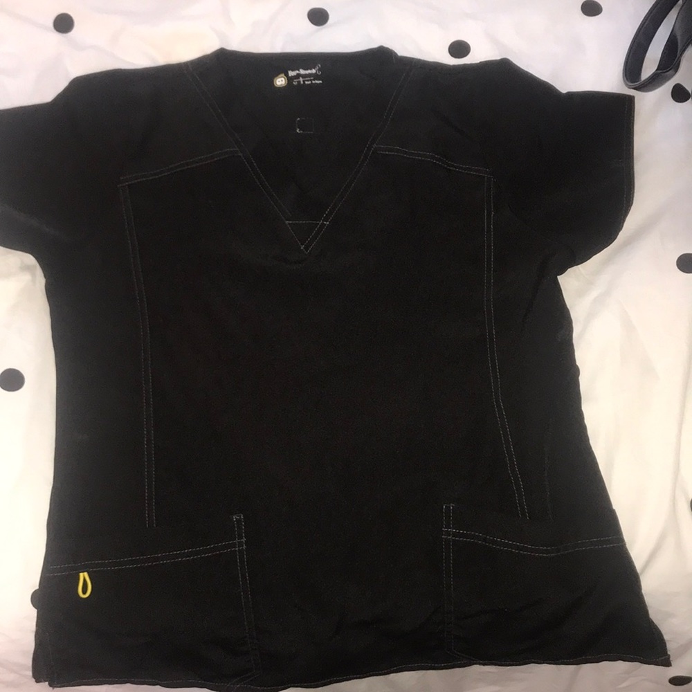 Black scrub top